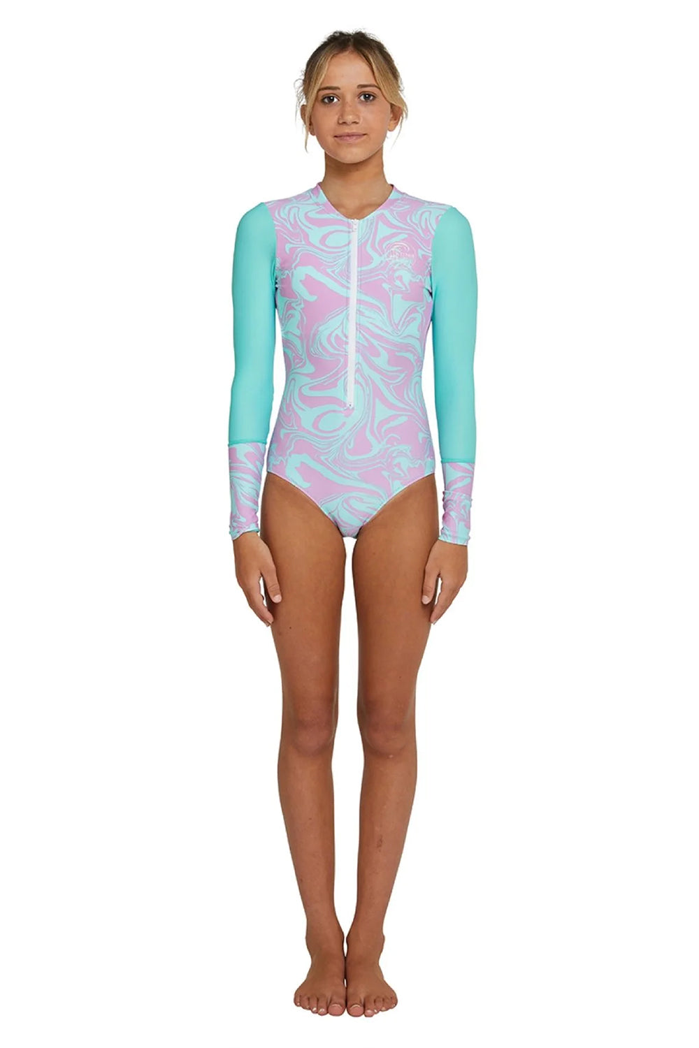 O'Neill Girl's Bahia Long Sleeve Front Zip Surfsuit