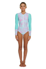 O'Neill Girl's Bahia Long Sleeve Front Zip Surfsuit