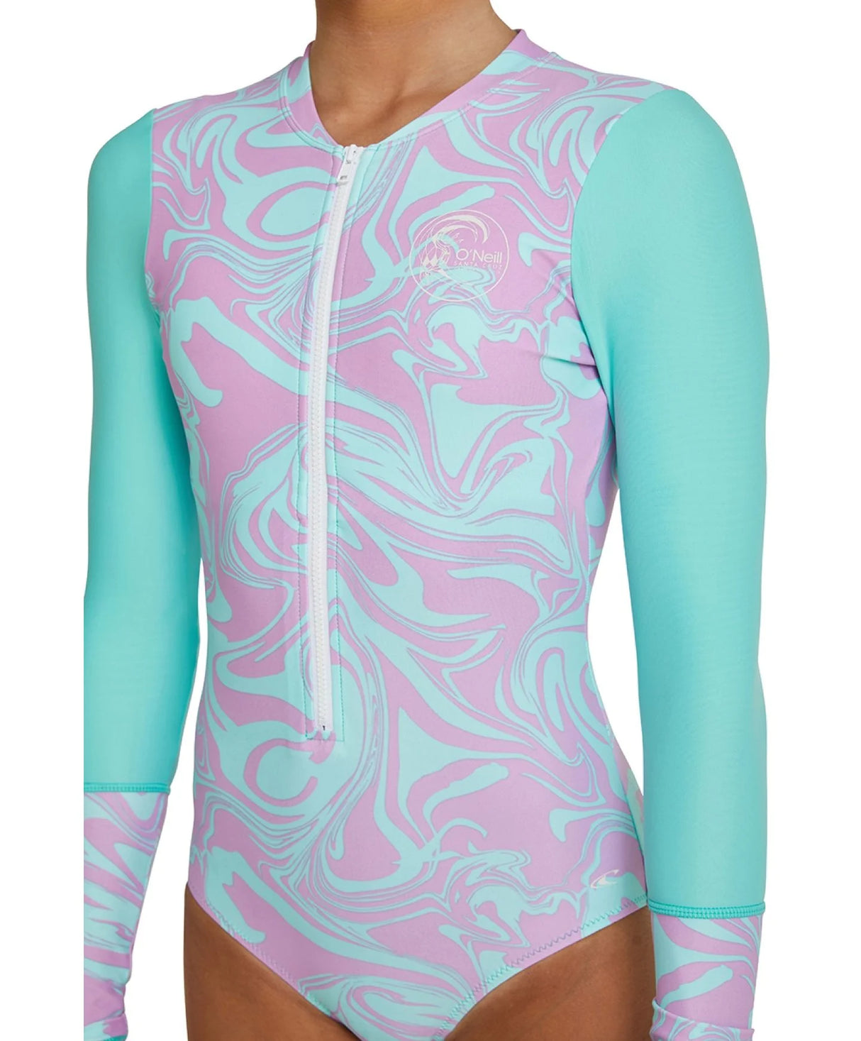 O'Neill Girl's Bahia Long Sleeve Front Zip Surfsuit