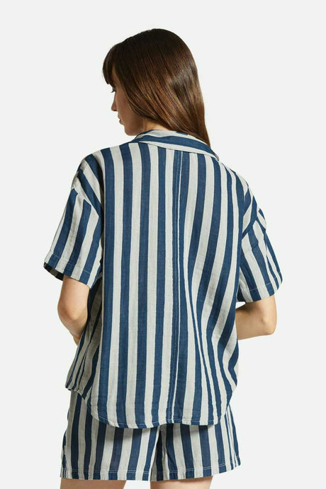 Brixton Mykonos Stripe Boyfriend S/S Woven Shirt
