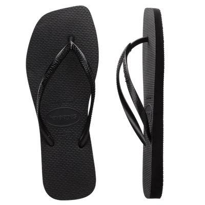 Havaianas Womens Slim Square Solid Thongs