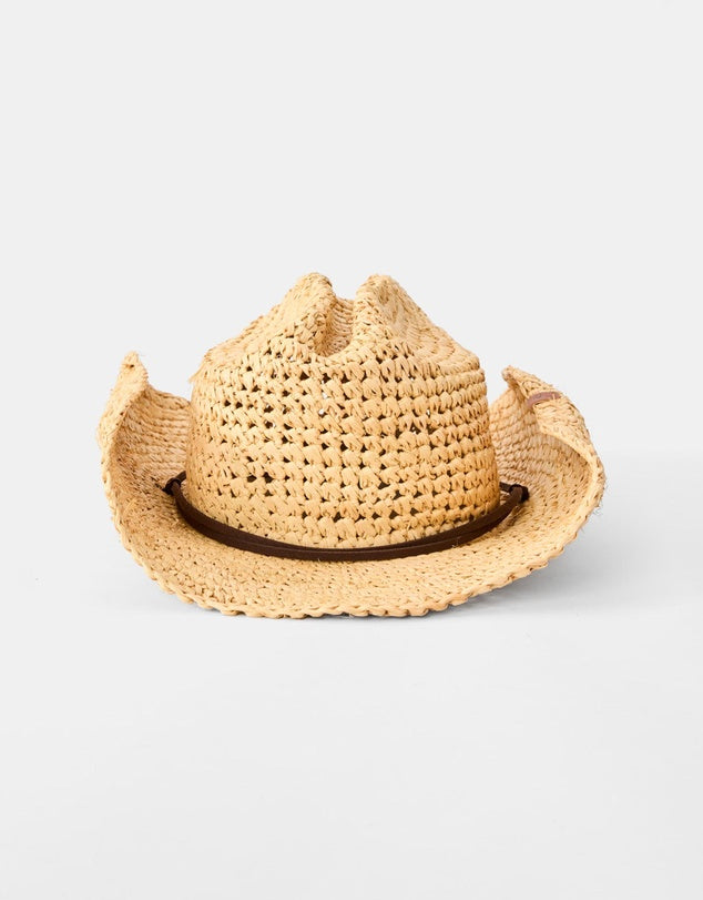 Rip Curl Crushable Straw Cowgirl Hat