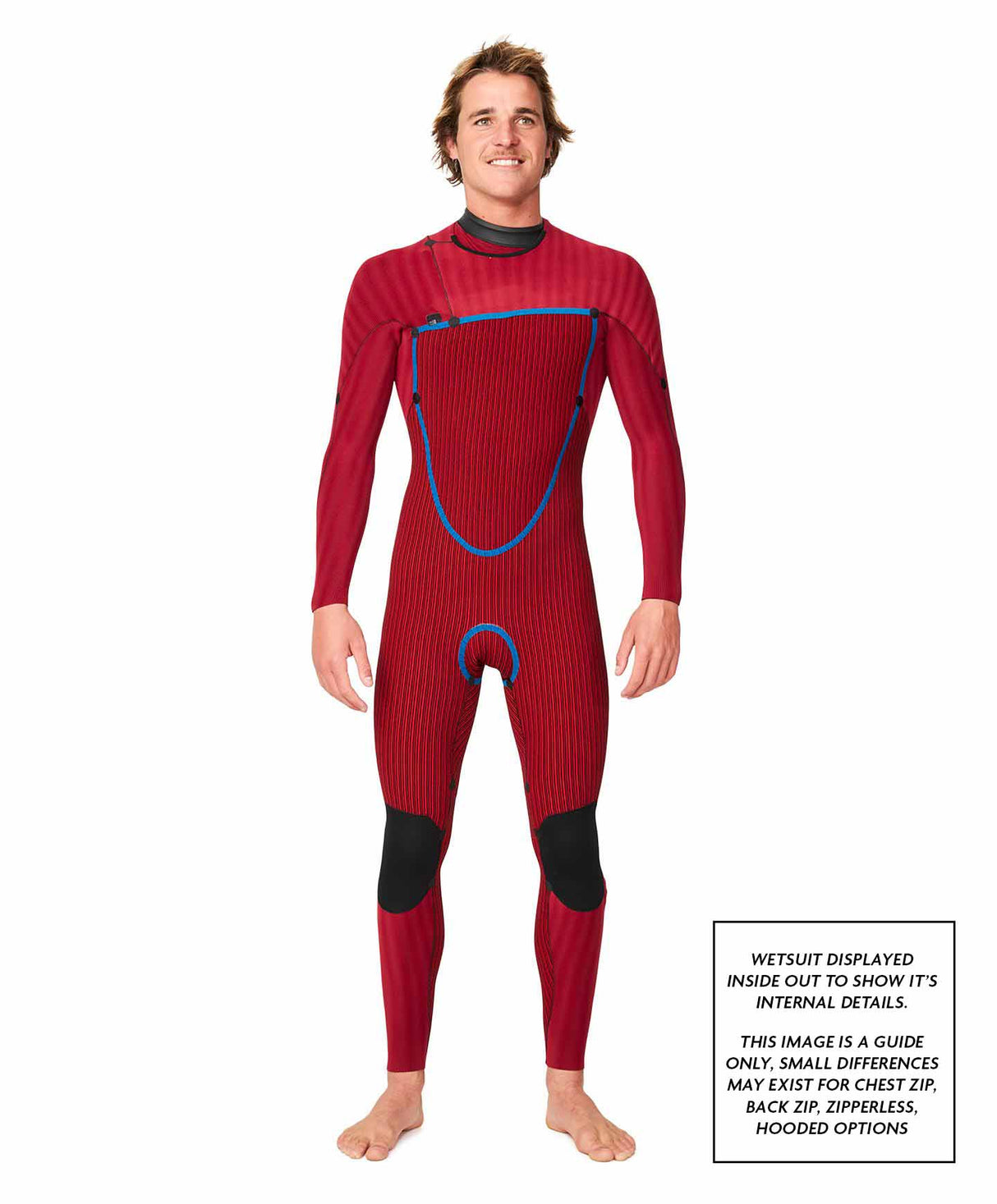 O'Neill Mens HyperFire X 3/2mm Steamer Back Zip Wetsuit
