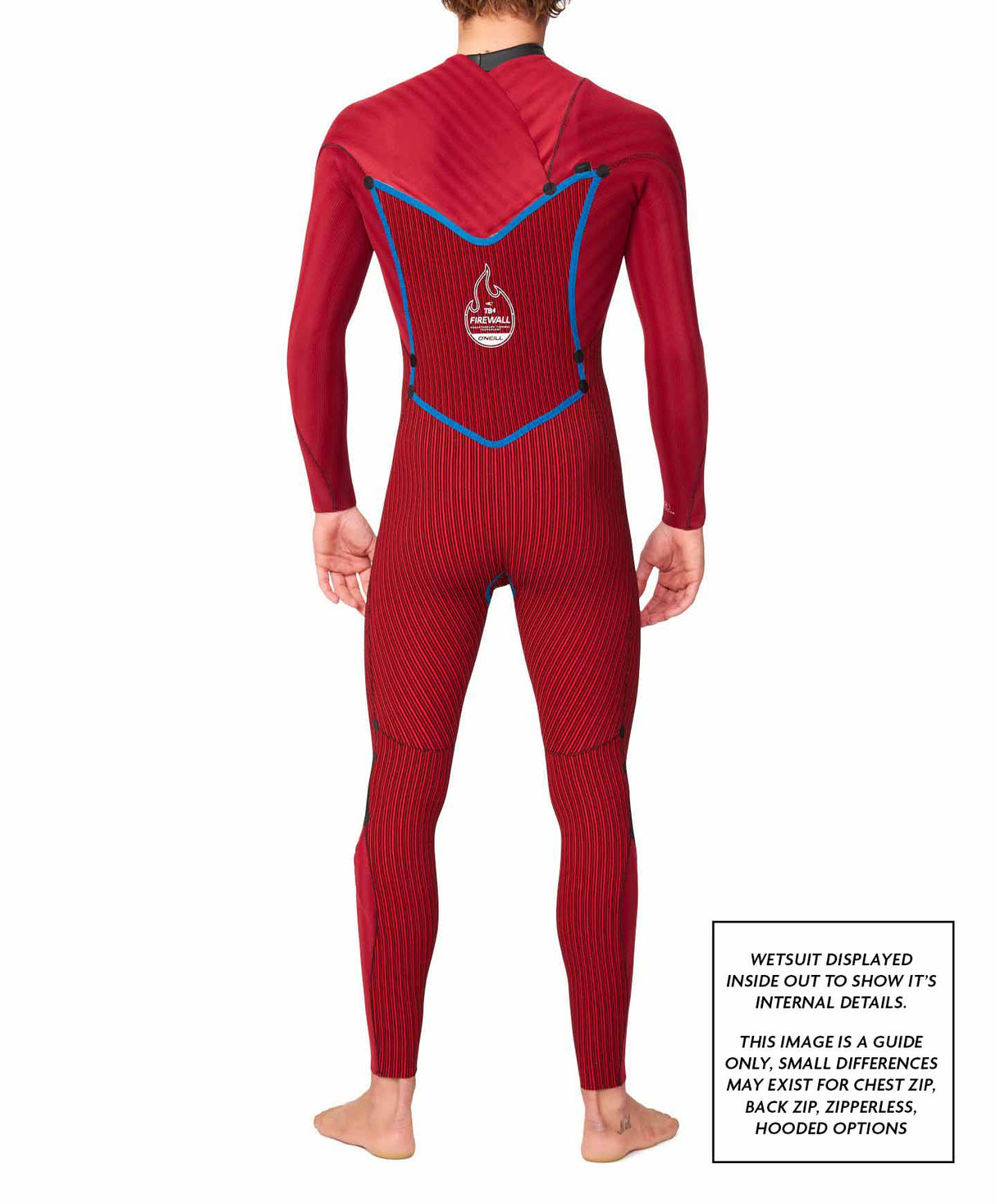 O'Neill Mens HyperFire X 3/2mm Steamer Back Zip Wetsuit