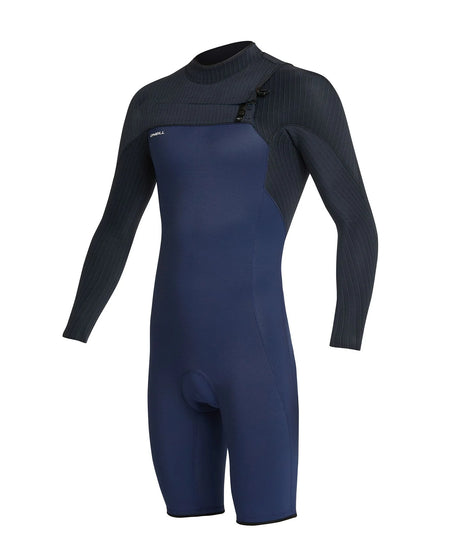 O'Neill Mens Hyperfreak 2mm Chest Zip LS Springsuit