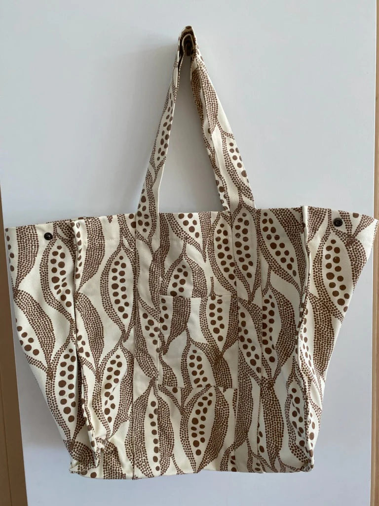 Salty Shadows Oversized Canvas Beach Bag