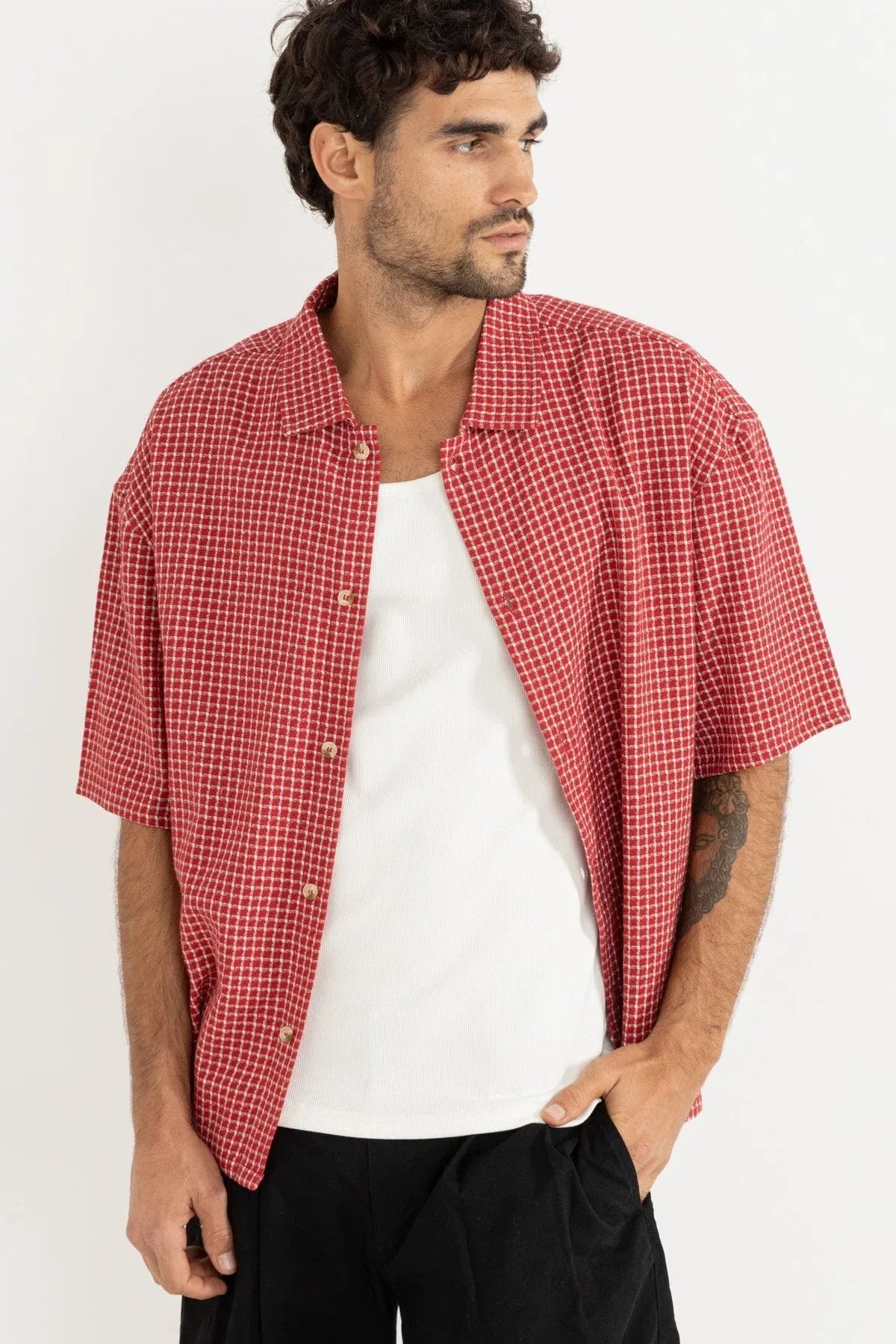 Rhythm Rowen Check S/S Shirt