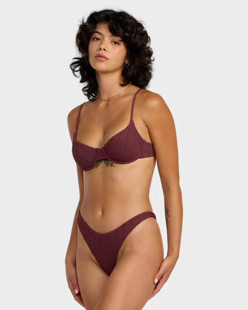 RVCA Womens Chevy Grooves Ultra Skimpy Bikini Bottom