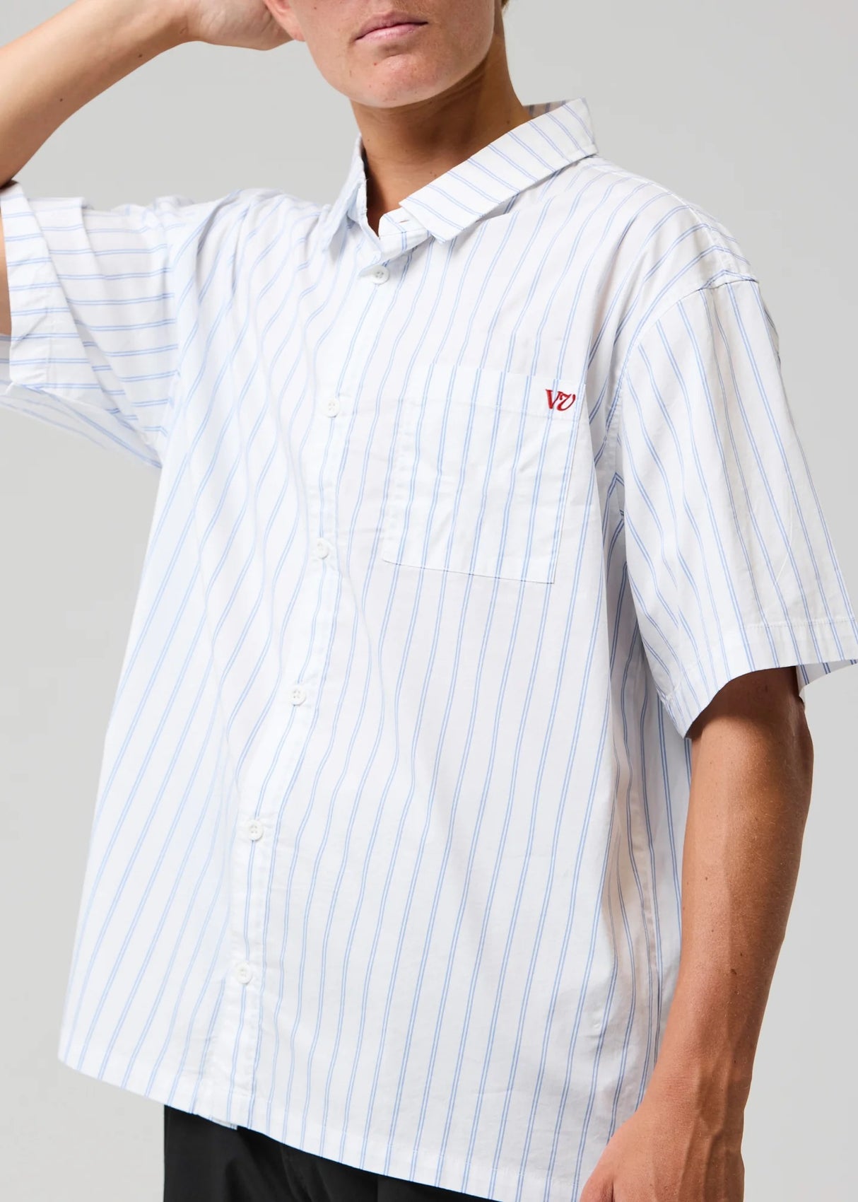 Rivvia Projects Stripe Short Sleeve Shirt