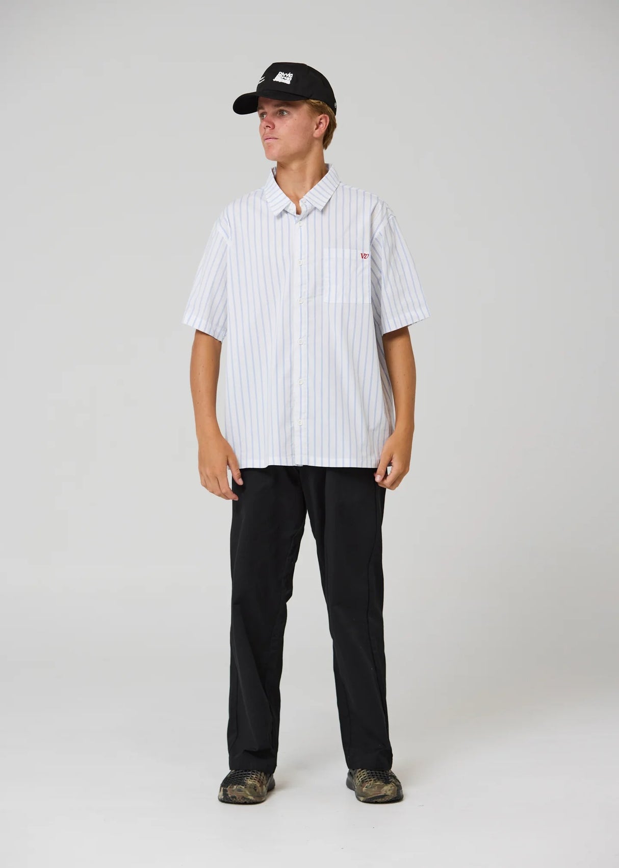 Rivvia Projects Stripe Short Sleeve Shirt