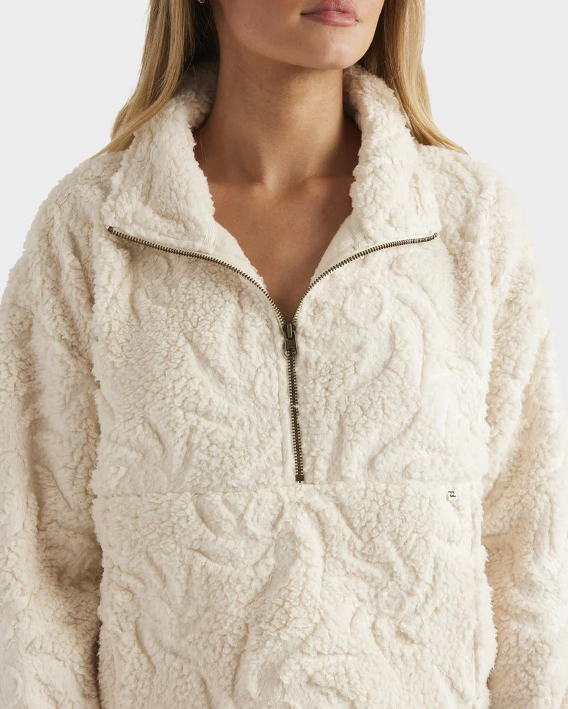 Billabong Womens Sun Trippin Half Zip Fleece Pullover