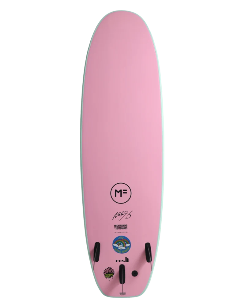 Mick Fanning Softboards Supersoft Double Rainbow Softboard - Fins Included