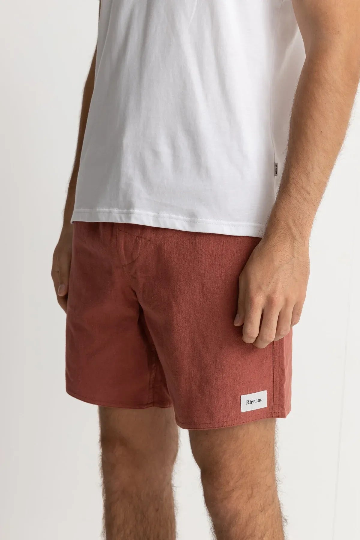 Rhythm Mens Textured Linen Jam Shorts