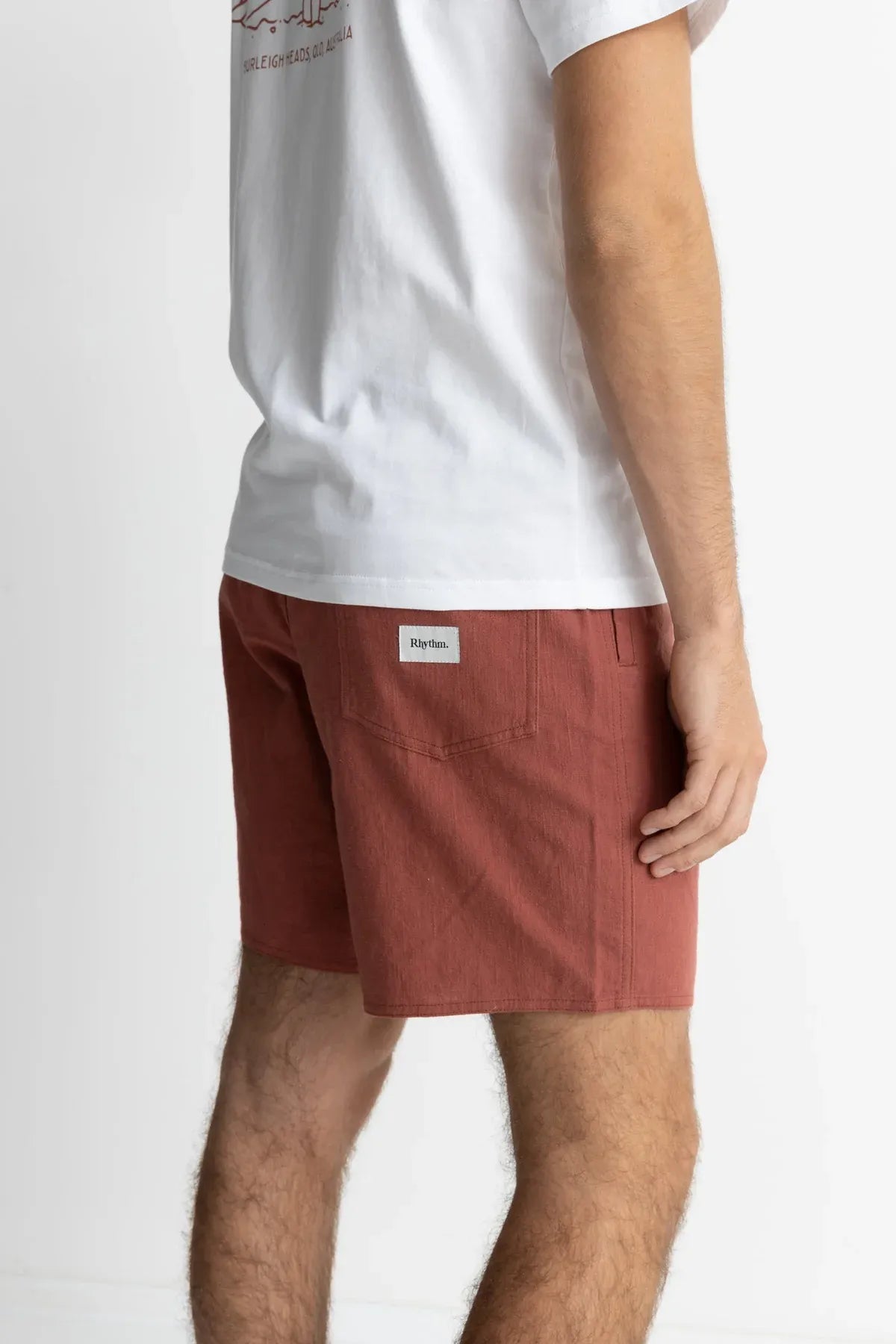 Rhythm Mens Textured Linen Jam Shorts