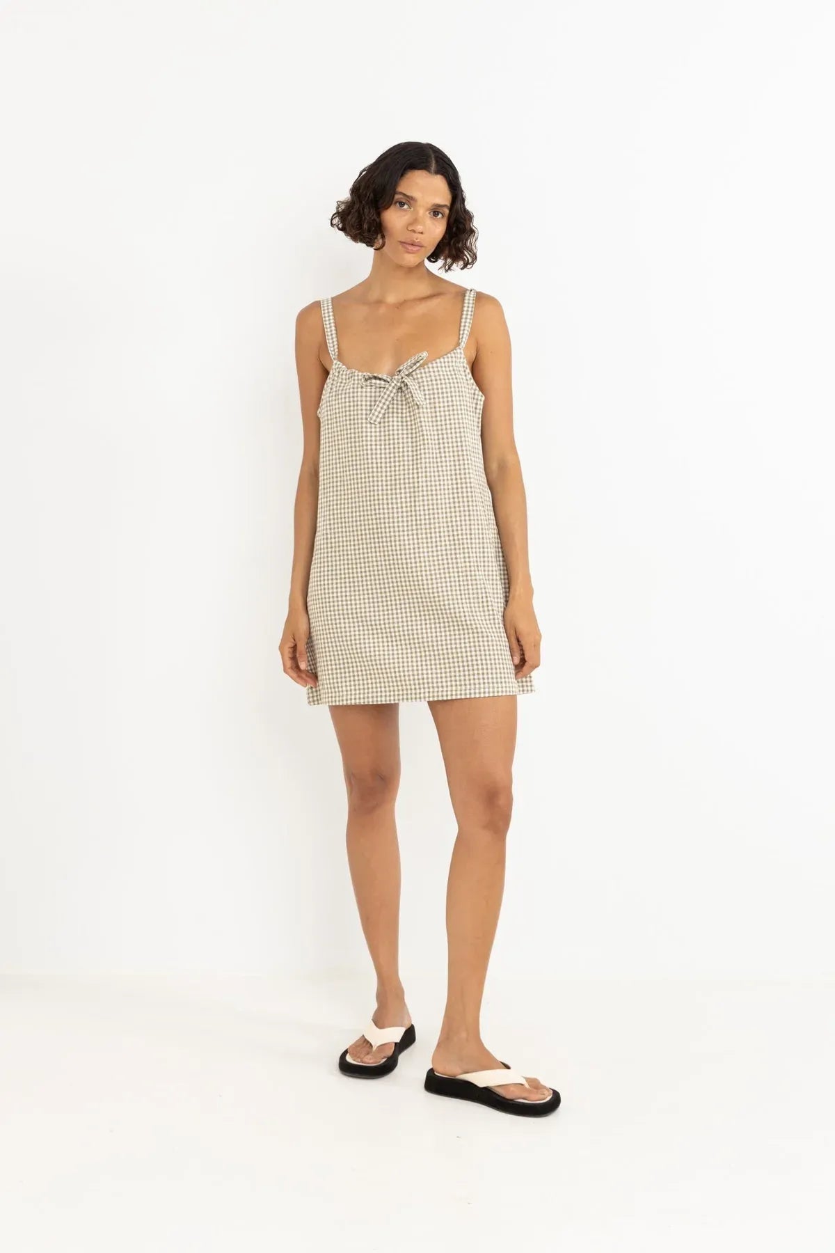 Rhythm Lola Check Slip Dress