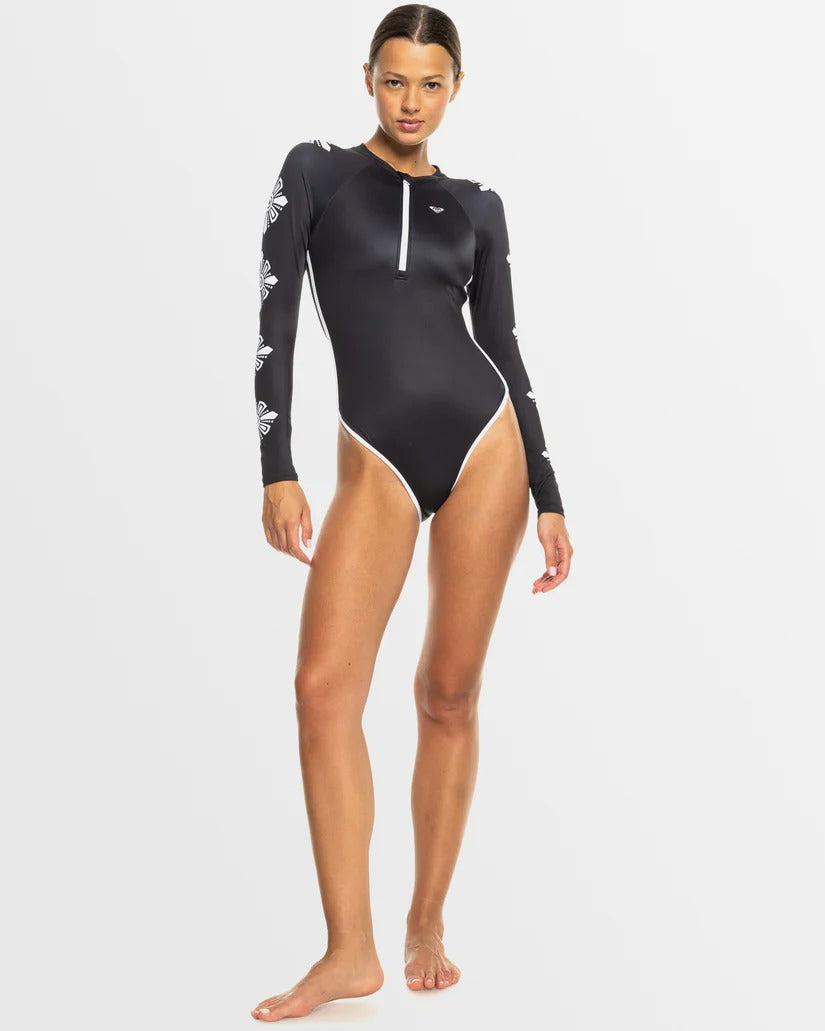 ROXY Womens Mineral Long Sleeve One Piece Swimsuit