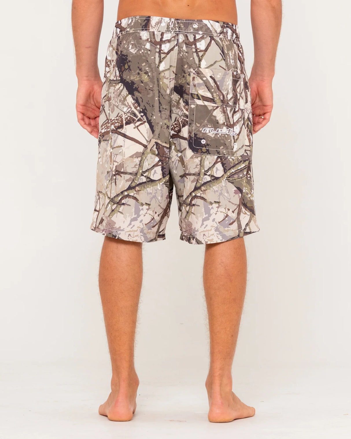 Rusty Mens Flip Rambo 22" Elastic Waist Camo Boardshort