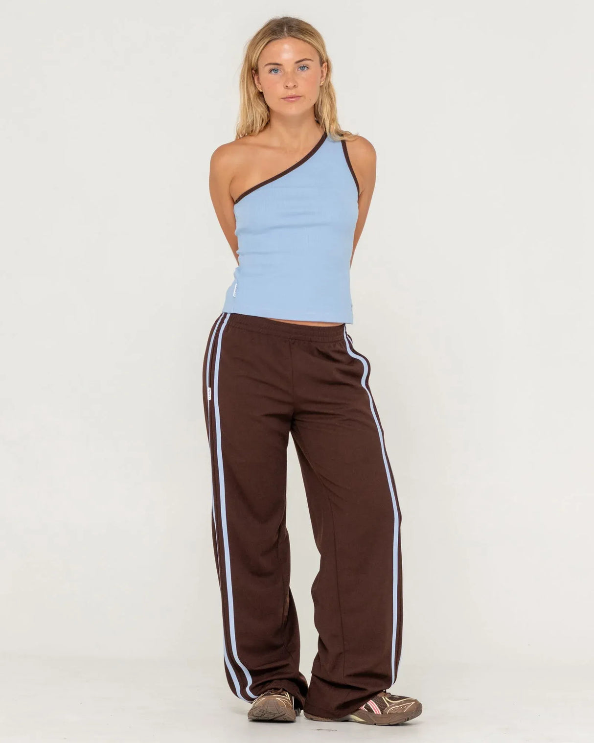 Rusty Bronson Side Stripe Low Rise Trackpant