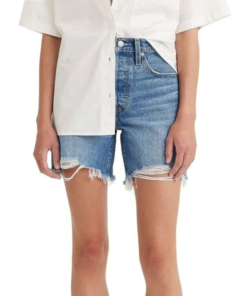 Levi's Womens 501 Mid Thigh Short