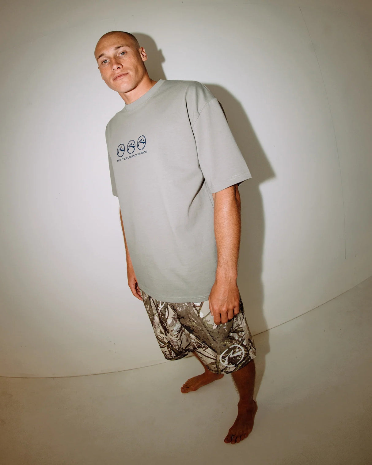 Rusty Mens Flip Rambo 22" Elastic Waist Camo Boardshort