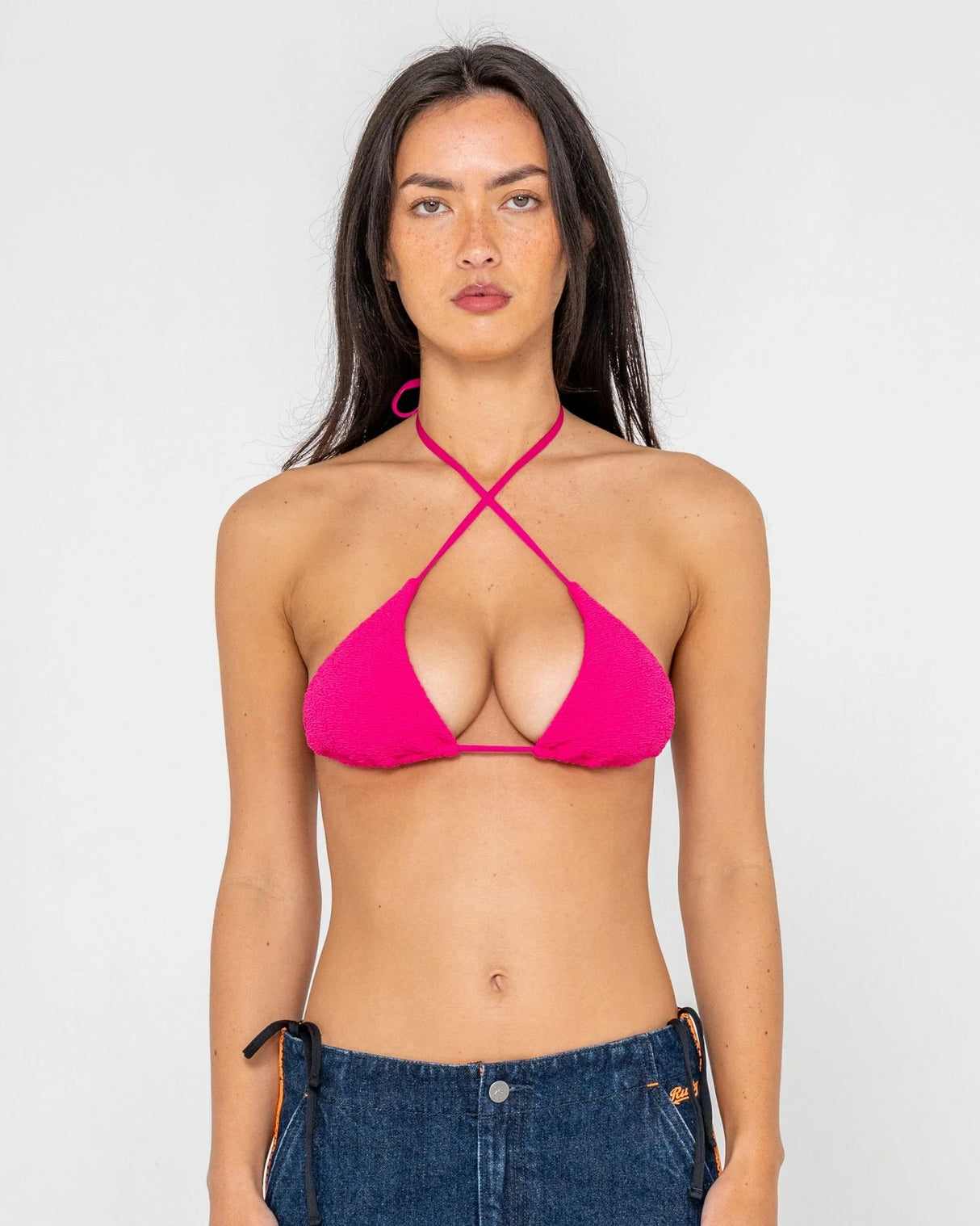 Rusty Sandalwood Multiway Triangle Bikini Top