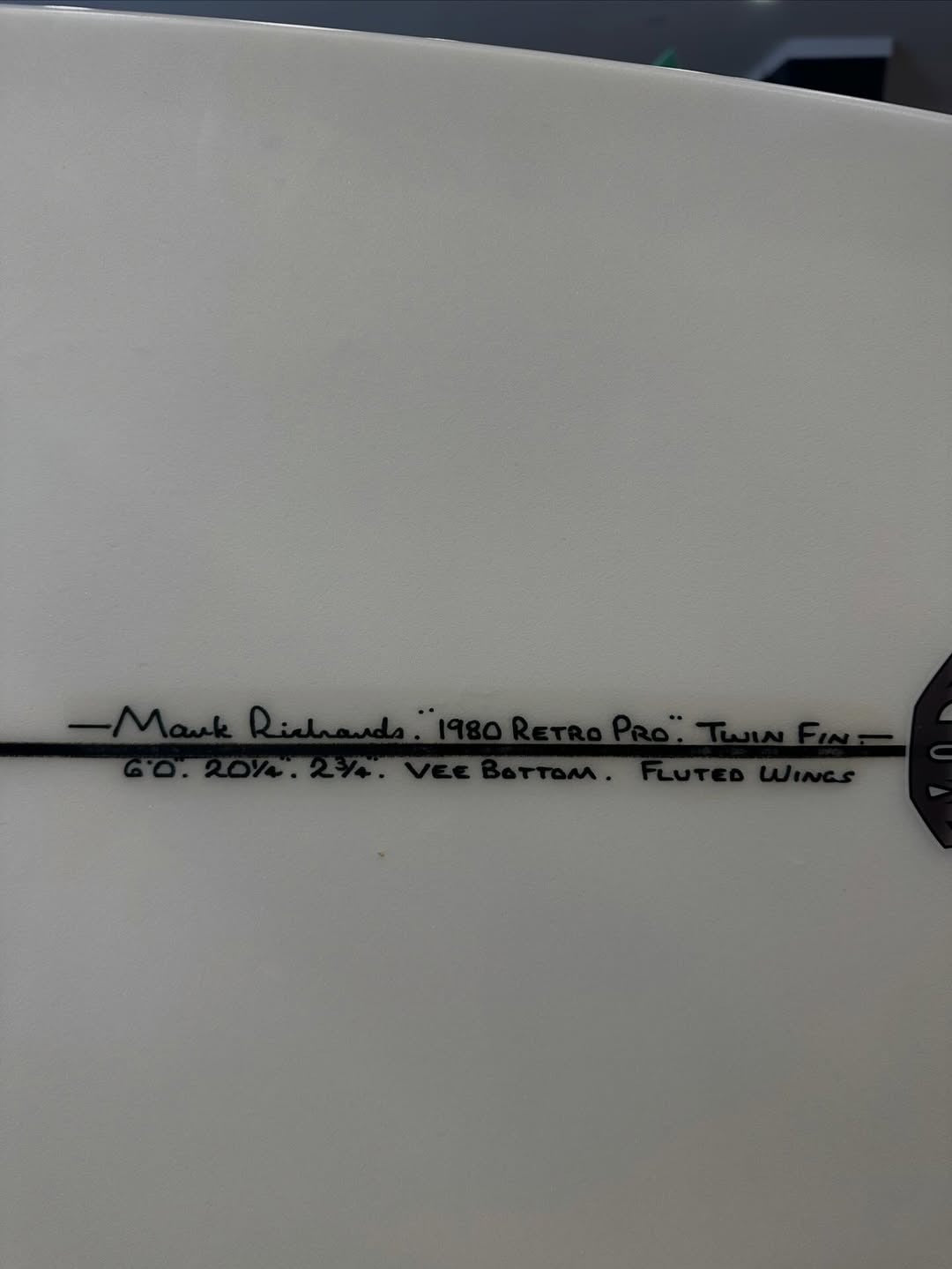 6'0 Mark Richards 1980 Retro Pro (Fins Included) #7995 - Used Surfboard