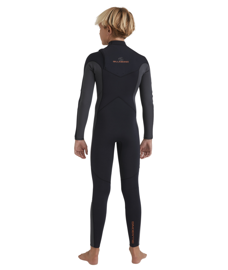 Billabong Boys 4/3mm Absolute Natural Chest Zip Steamer