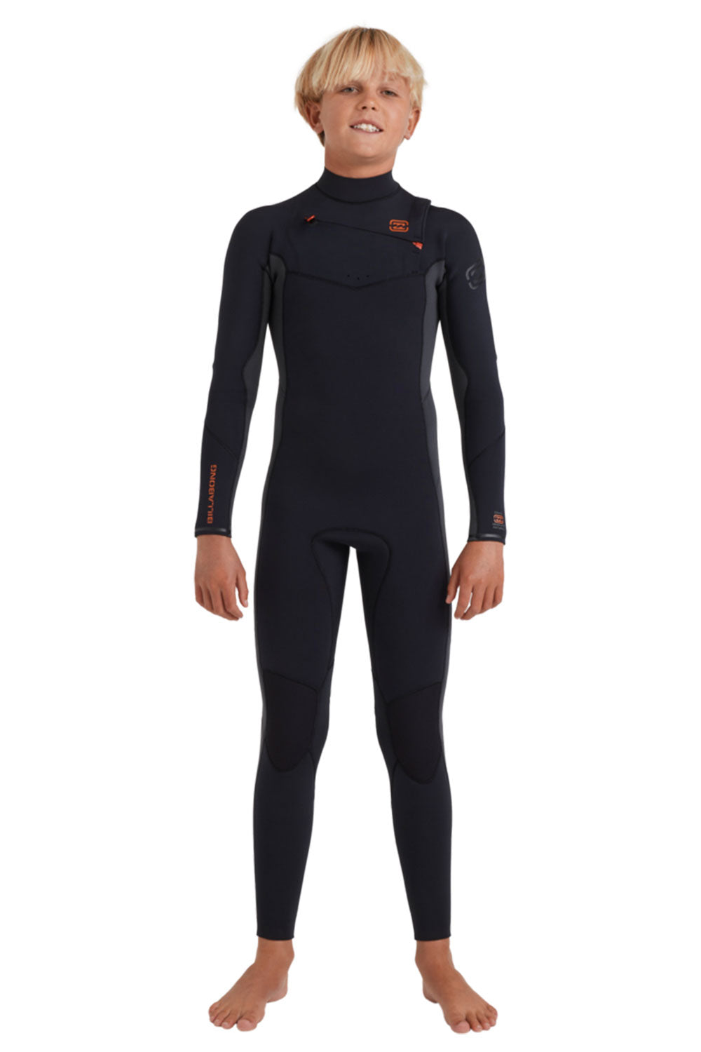 Billabong Boys 8-16 2/2mm Absolute Natural Chest Zip GBS Steamer