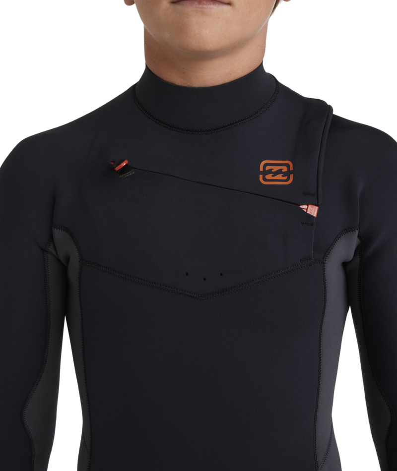 Billabong Boys 4/3mm Absolute Natural Chest Zip Steamer