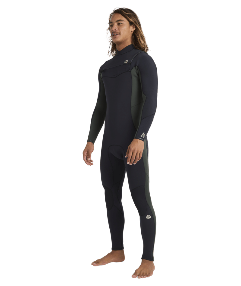 Billabong Mens 3/2mm Absolute Natural Chest Zip Steamer
