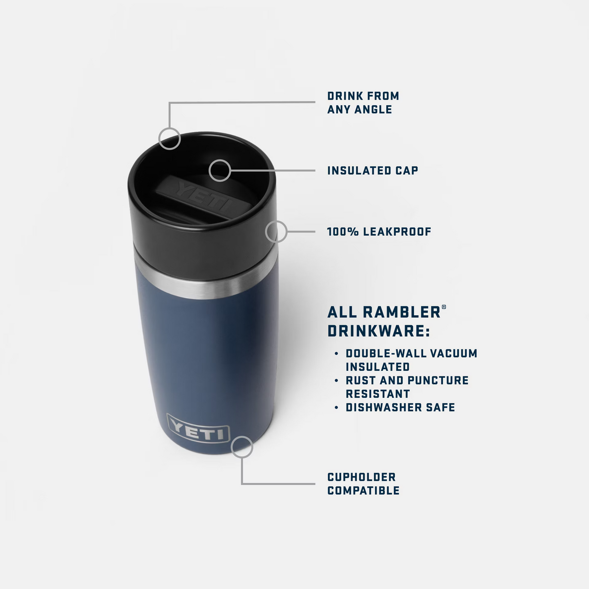 YETI Rambler 12oz (354ml) Travel Bottle