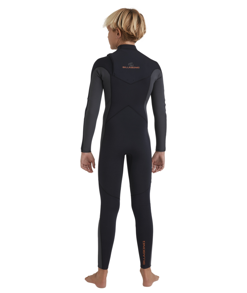 Billabong Boys 8-16 2/2mm Absolute Natural Chest Zip GBS Steamer