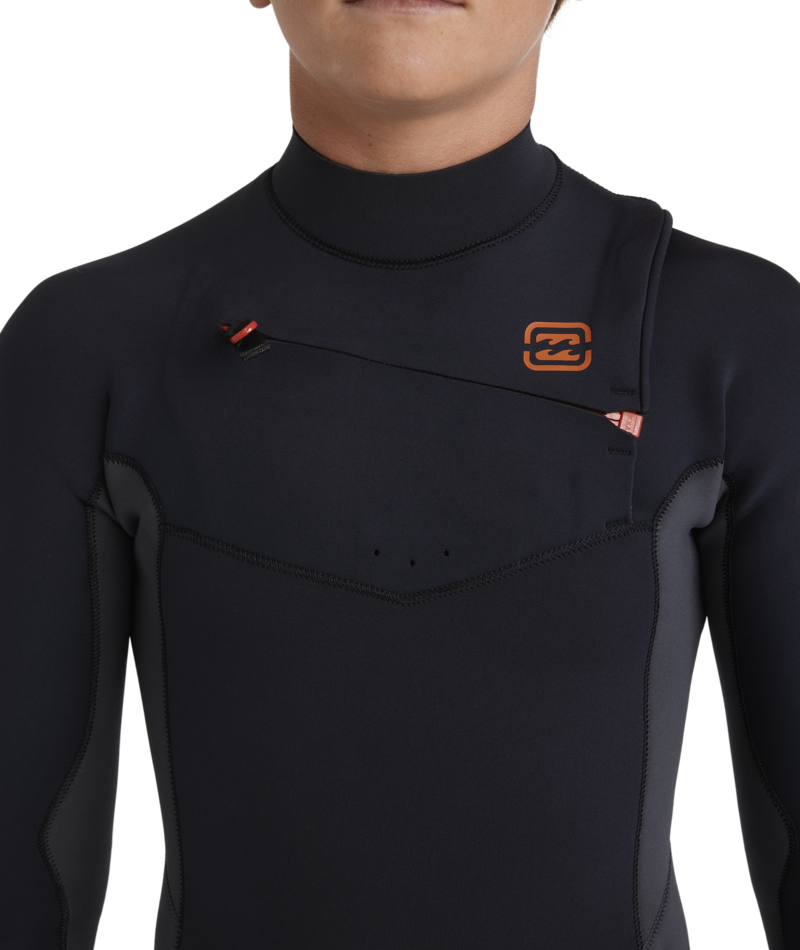 Billabong Boys 8-16 2/2mm Absolute Natural Chest Zip GBS Steamer