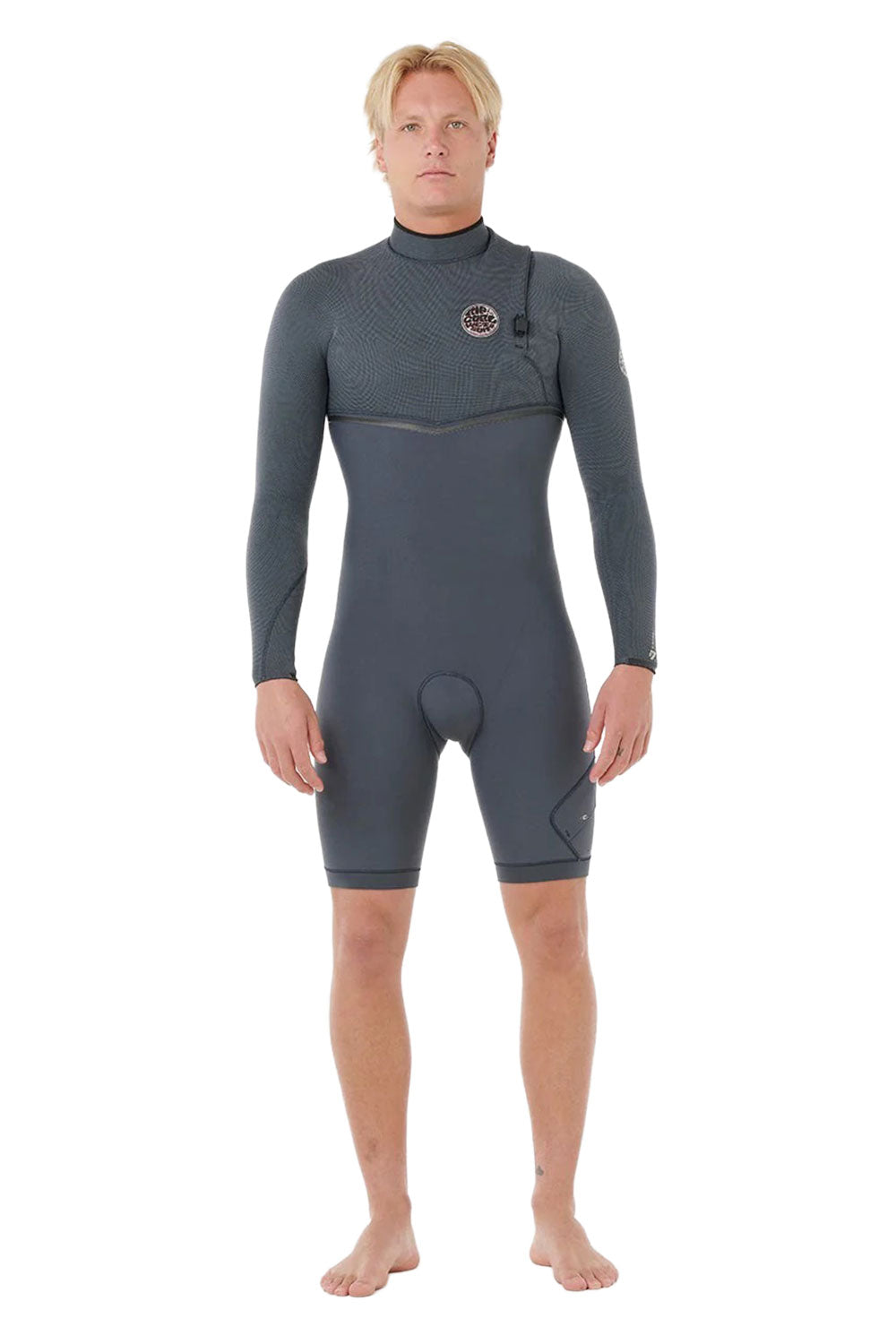 Rip Curl Mens E-Bomb 2/2mm Long Sleeve Zip Free Springsuit