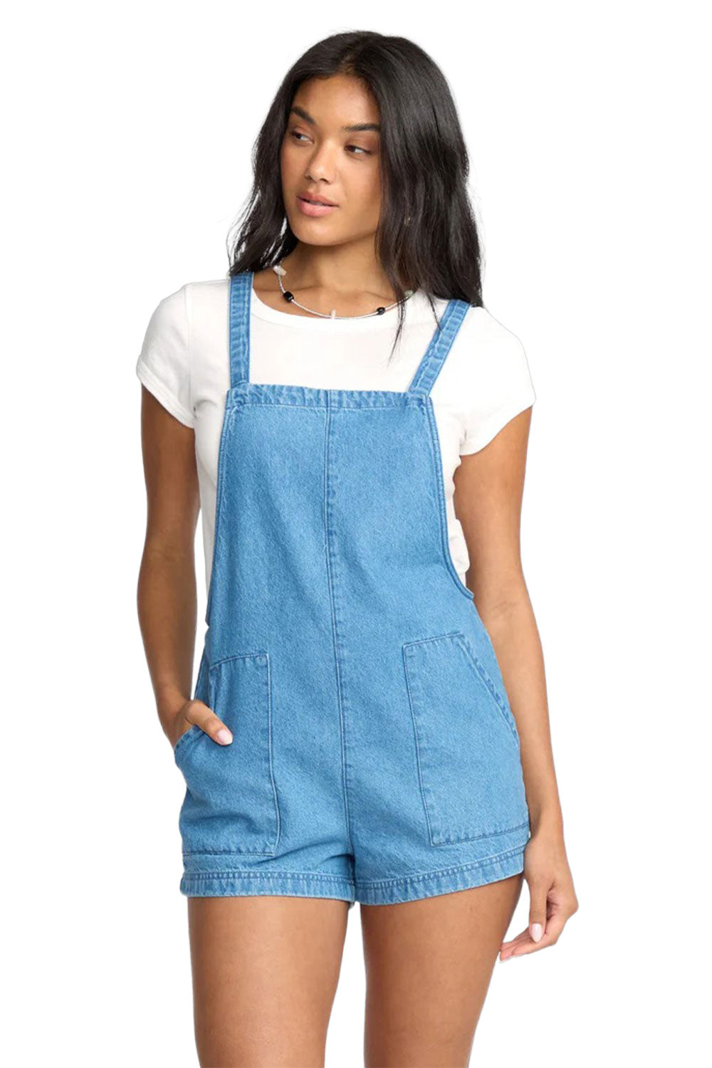 Billabong Womens Beach Crush Denim Overalls