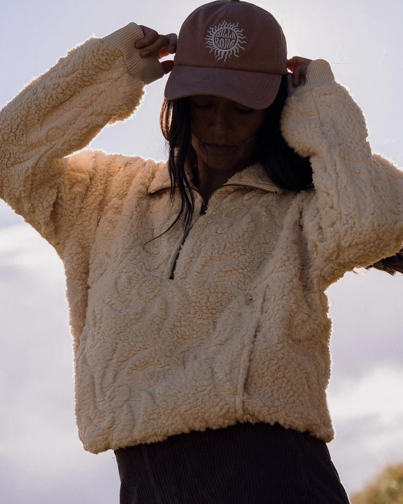 Billabong Womens Sun Trippin Half Zip Fleece Pullover