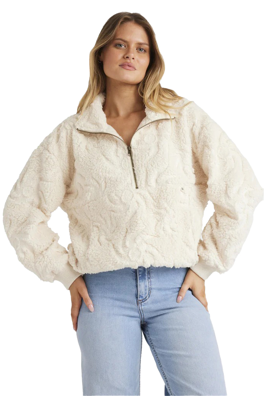 Billabong Womens Sun Trippin Half Zip Fleece Pullover