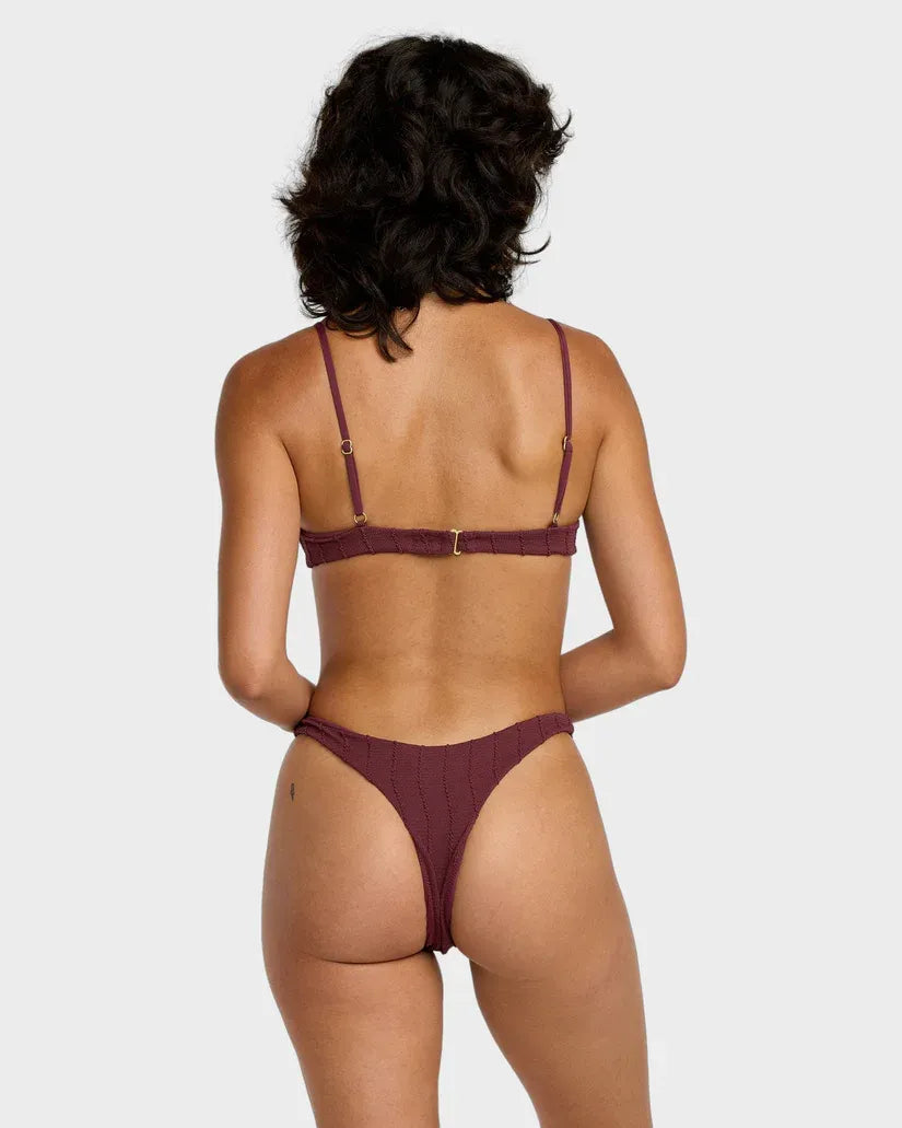 RVCA Womens Chevy Grooves Ultra Skimpy Bikini Bottom