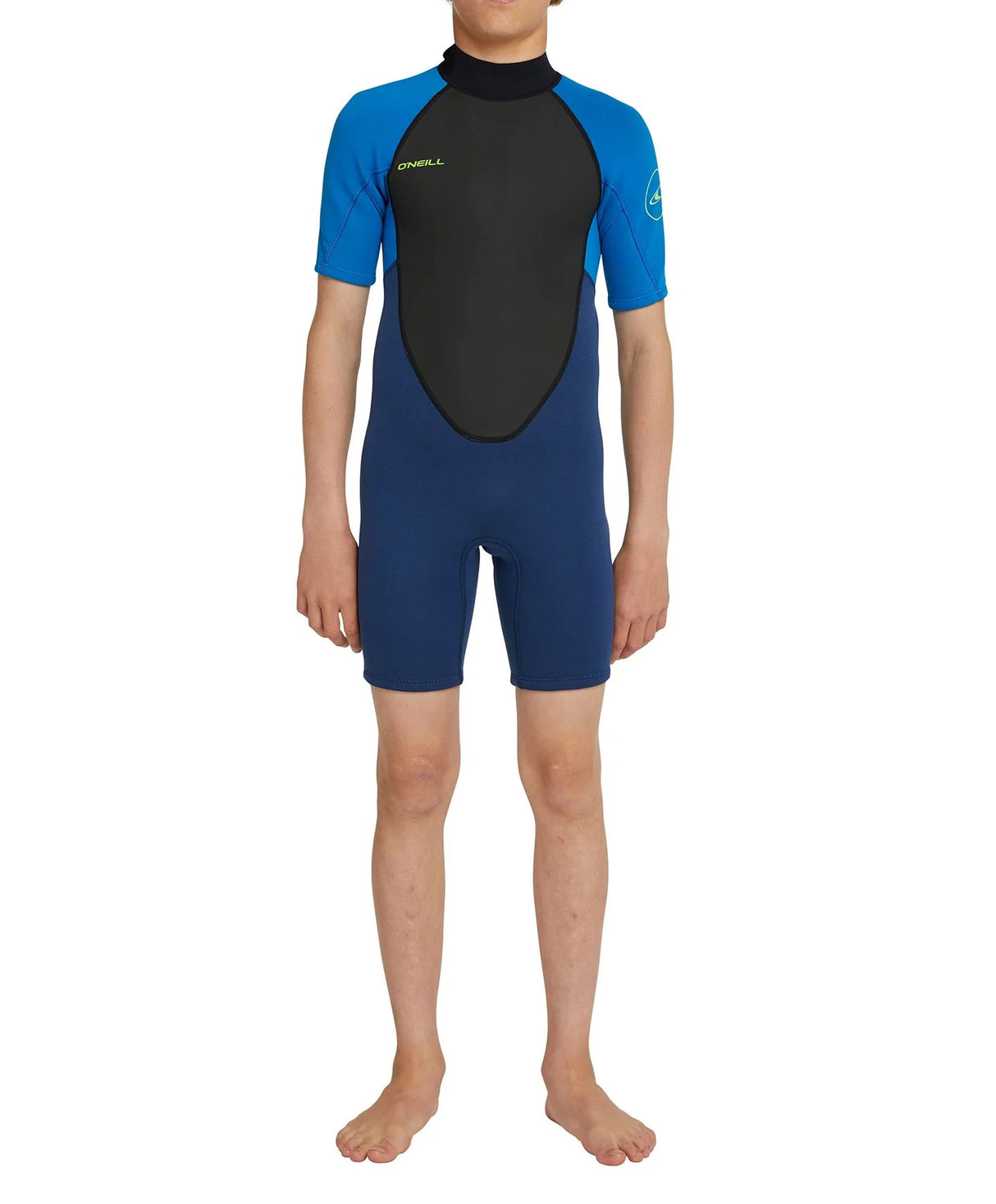 O'Neill Boys Reactor 2 Back Zip 2mm Short Sleeve Springsuit