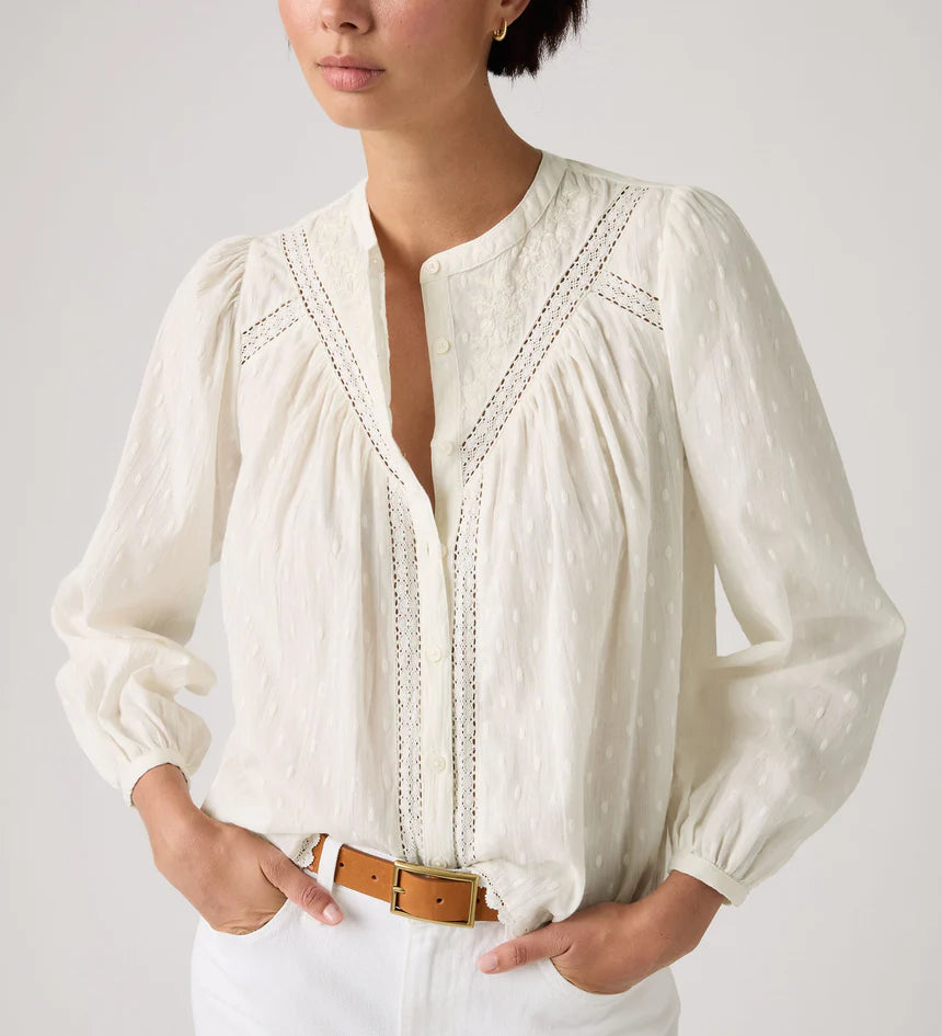 Levi's Womens Cleo Long-Sleeve Blouse