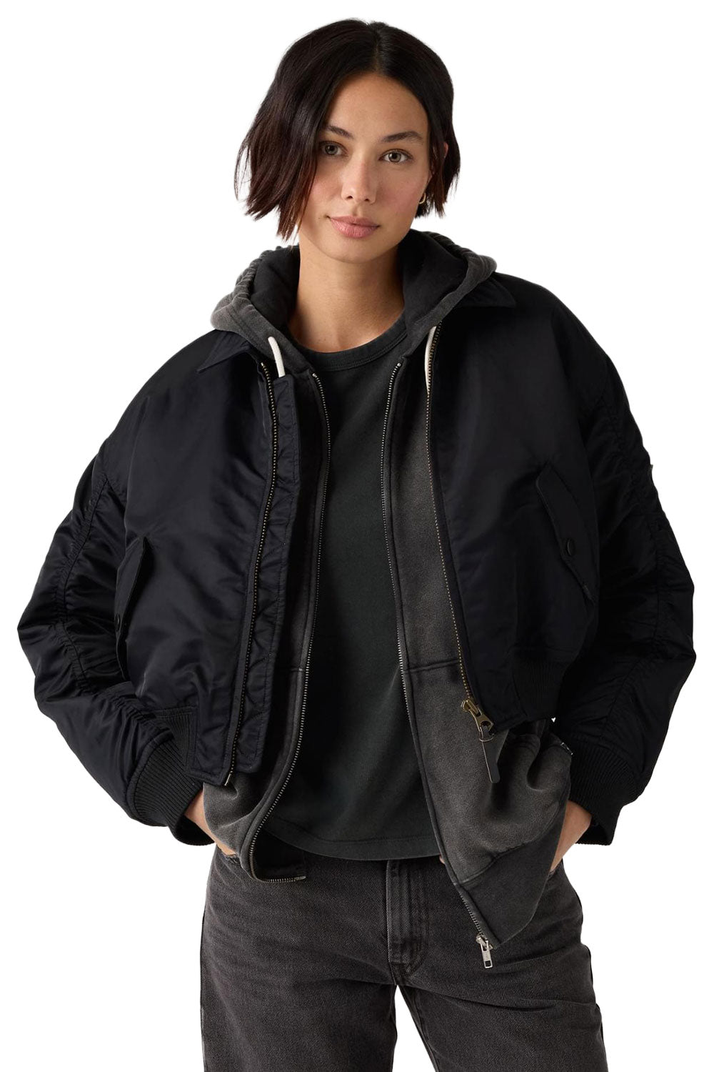 Levi's Bowie Cropped Bomber Jacket