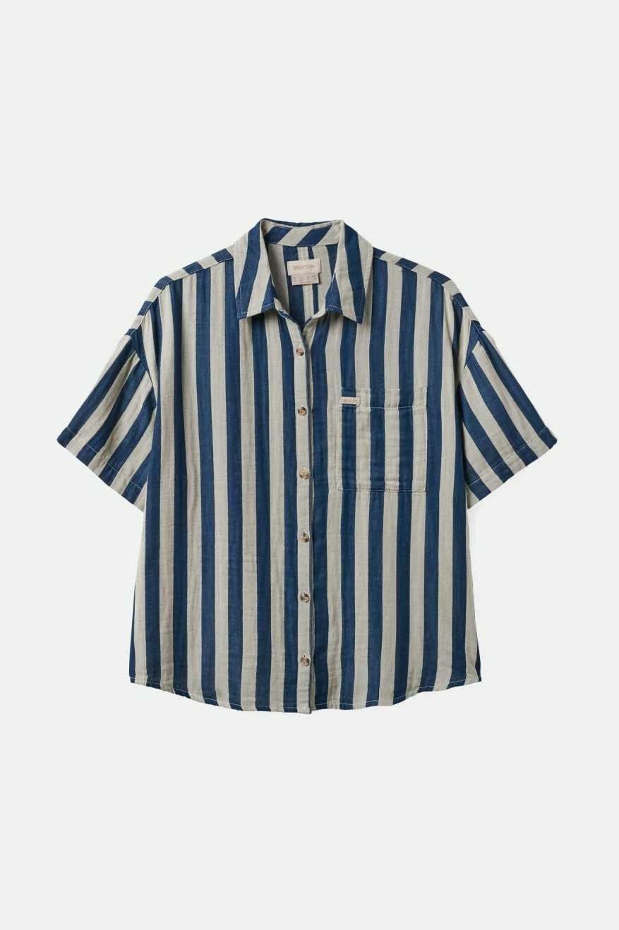 Brixton Mykonos Stripe Boyfriend S/S Woven Shirt