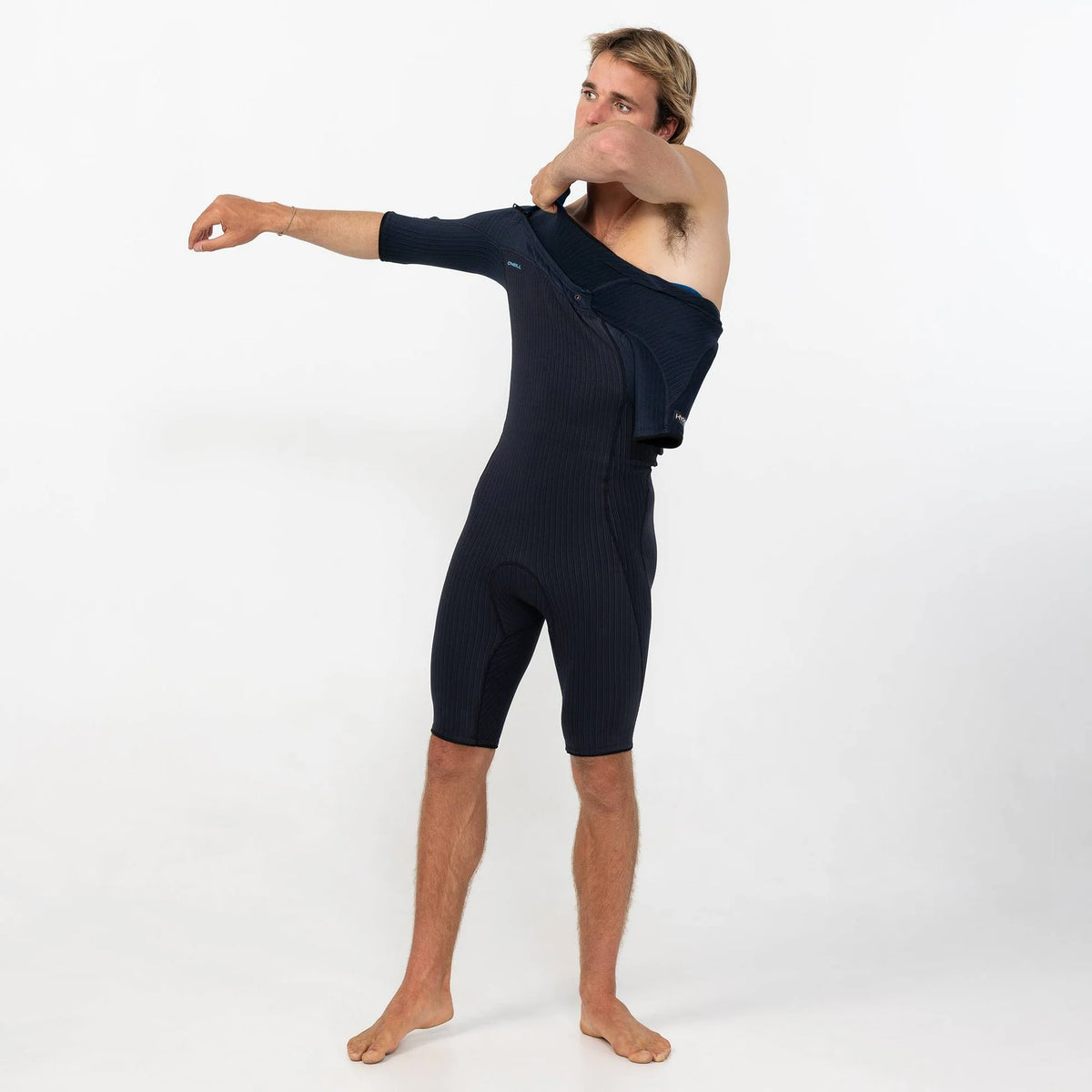 O'Neill Men's HyperX FL 2mm Short Sleeve Chest Zip Springsuit