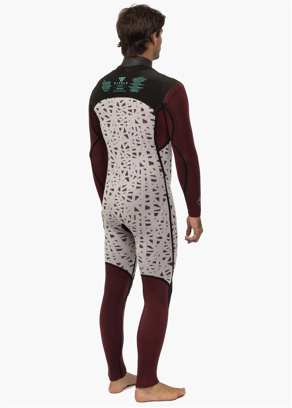 Vissla Mens New Seas 3-2mm V-Zip Steamer