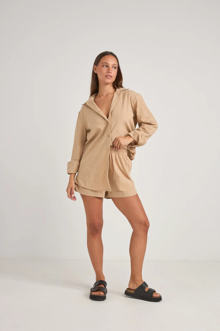 Rhythm Womens Byron Striped Short