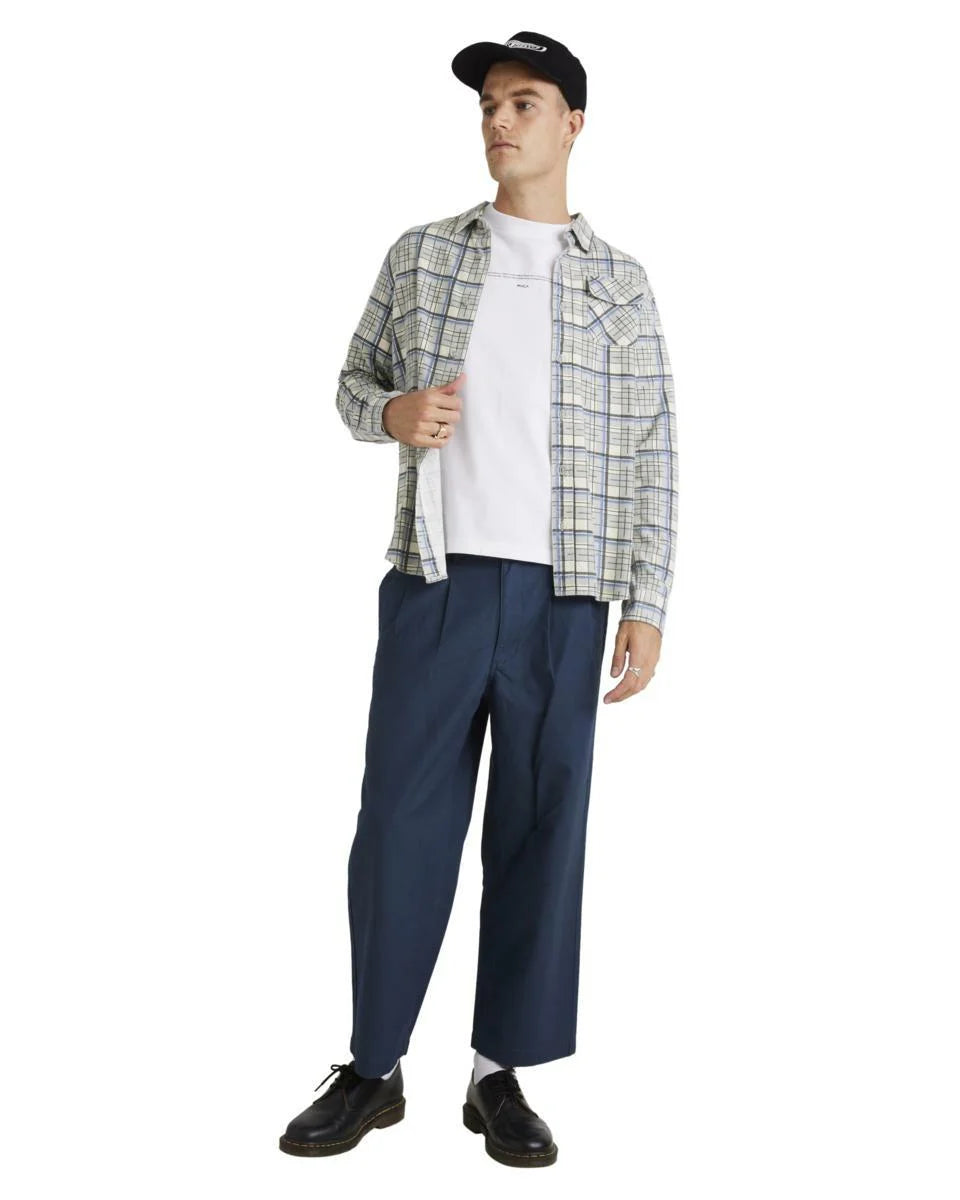 RVCA Mens Treets Long Sleeve Shirt