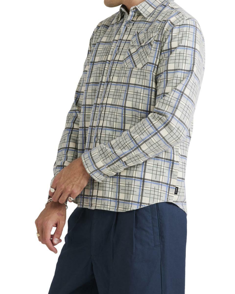 RVCA Mens Treets Long Sleeve Shirt