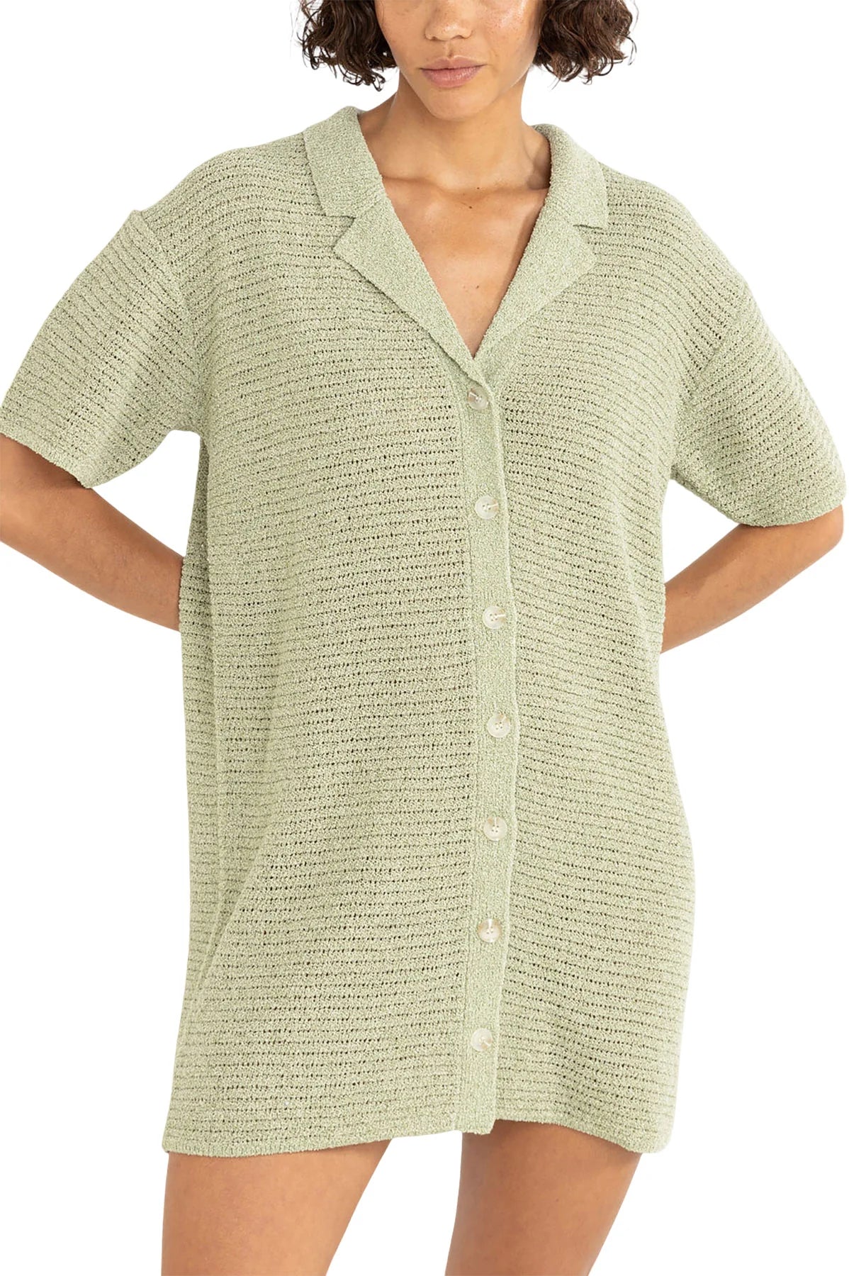 Rhythm Abby Knit Shirt Dress