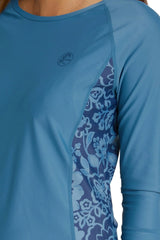 O'Neill Womens Salina Long Sleeve Surf Tee - Blue Haze