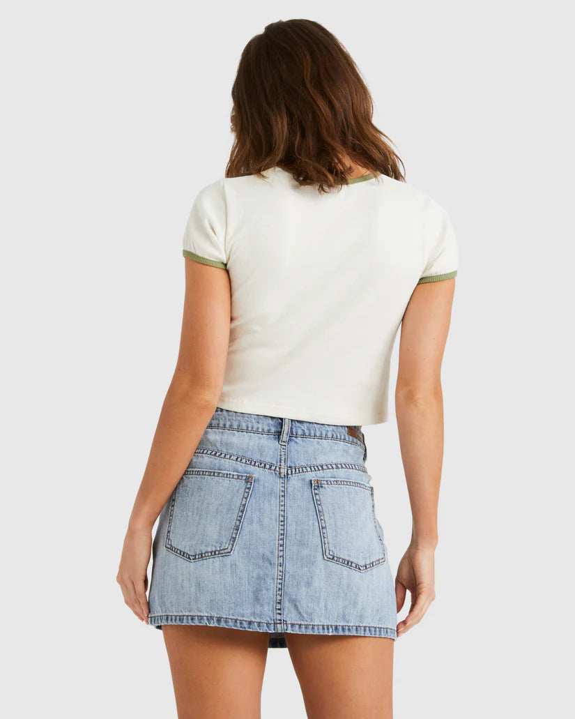 Billabong Womens Frankie Mini Denim Skirt